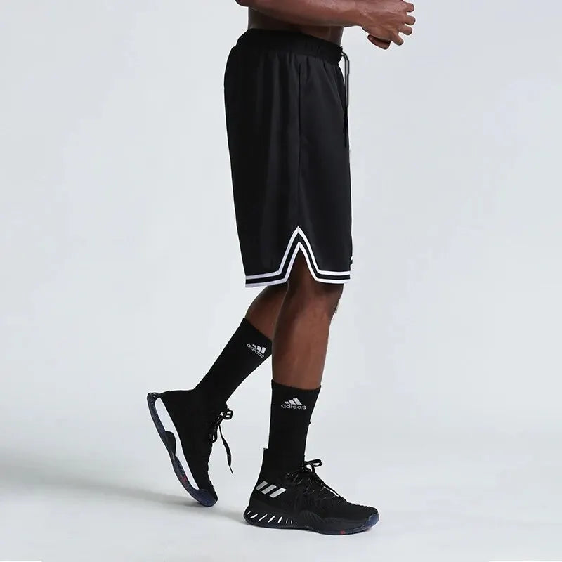 SONECHOKI genou longueur basket-ball Shorts hommes rayé ample course Sport gymnase maille respirant Fitness entraînement bas mâle-HighTouch