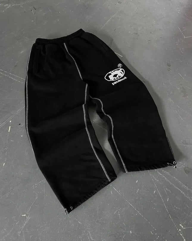 Y2K Retro Stripe Baggy Jogging Pants – Unisex Harajuku Streetwear