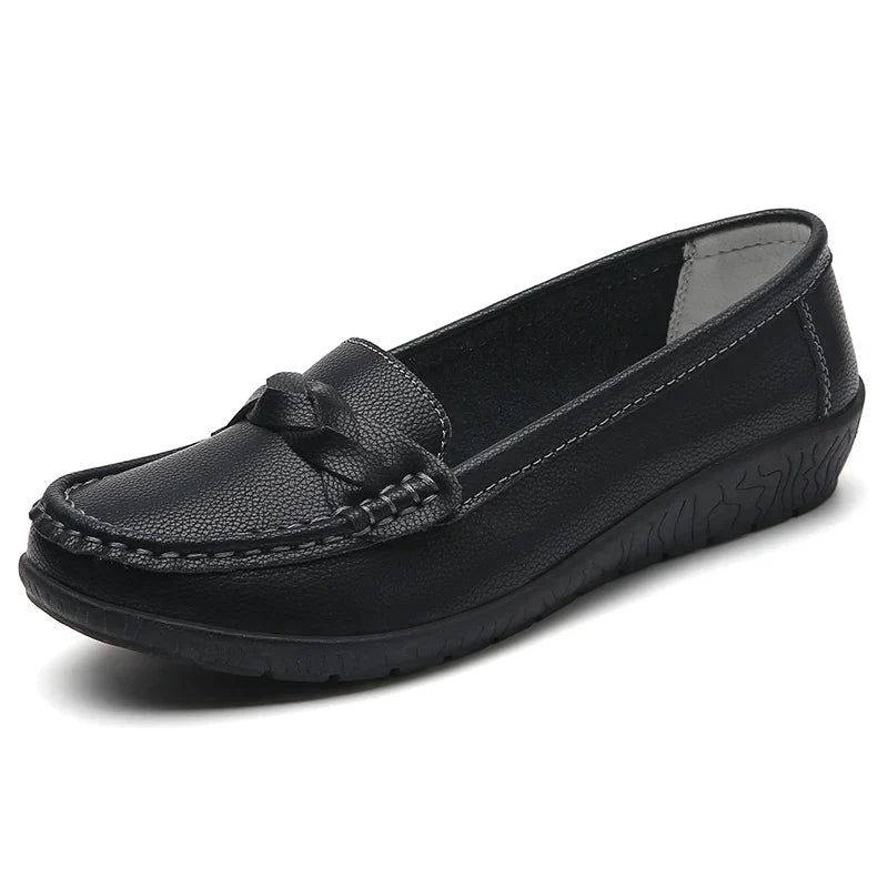 Diana™ - Genuine Leather Moccasin Loafers ~ Big Size