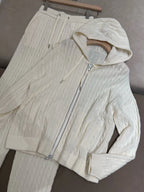 100% Wool Hooded Knit Set-HighTouch