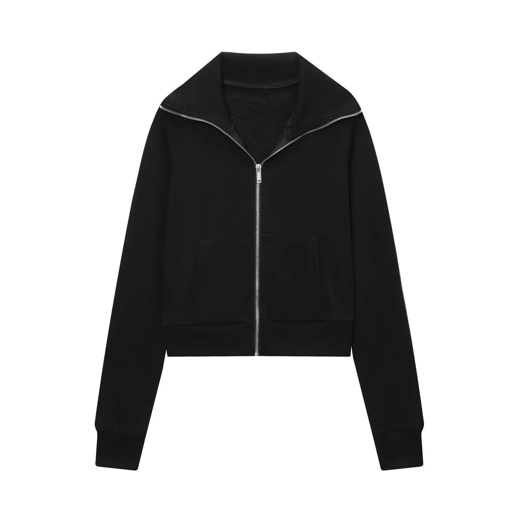 Women’s Fleece Jacket & High-Waisted Flared Pants – Autumn Set-HighTouch
