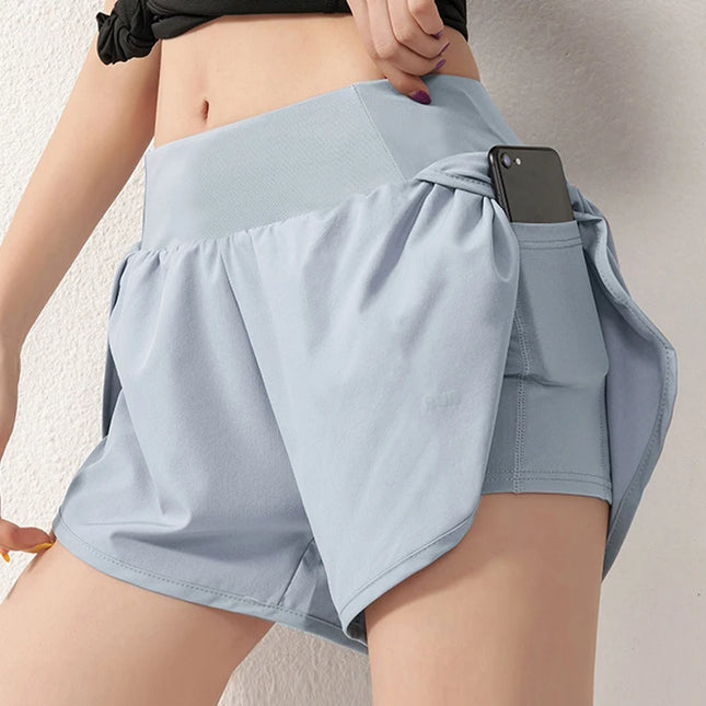 Summer Quick-Dry High-Waist ¾ Workout Shorts – Effortless Performance & Comfort