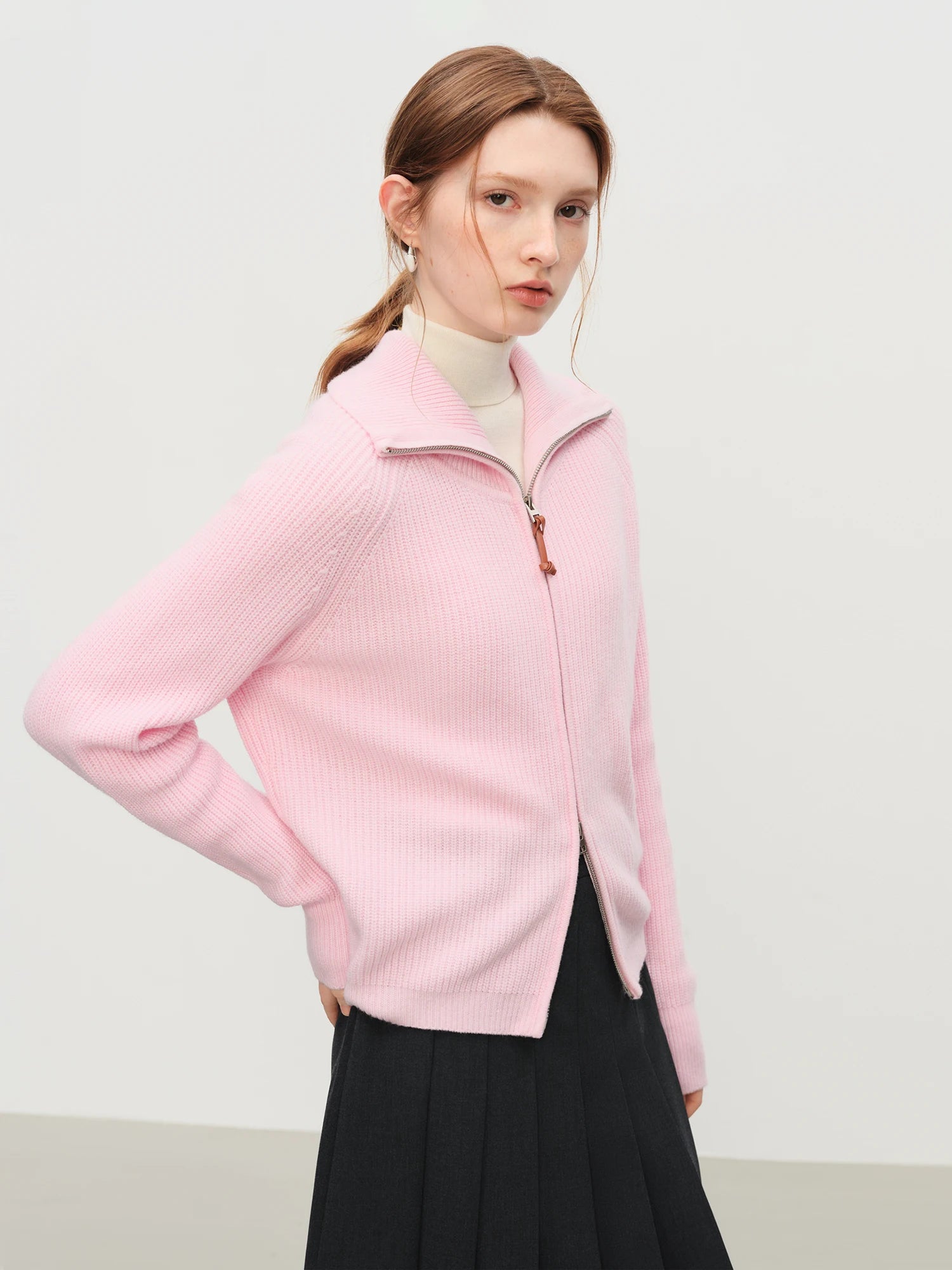 Wool-Mix Zip Vest Women