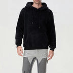 Men's Sherpa Fuzzy Pullover Hoodie