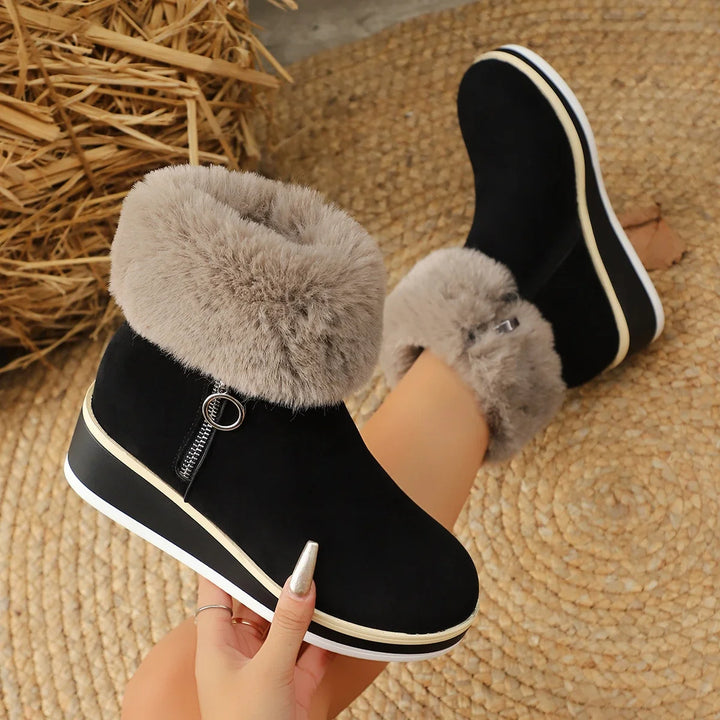 Women's Fur-Lined Winter Boots – Warm & Cosy