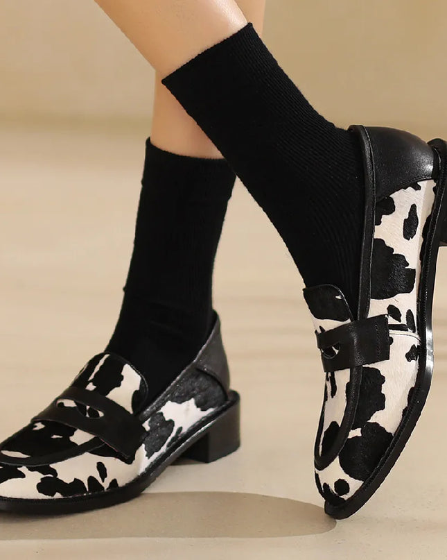 Horsehair Slip-On Flats