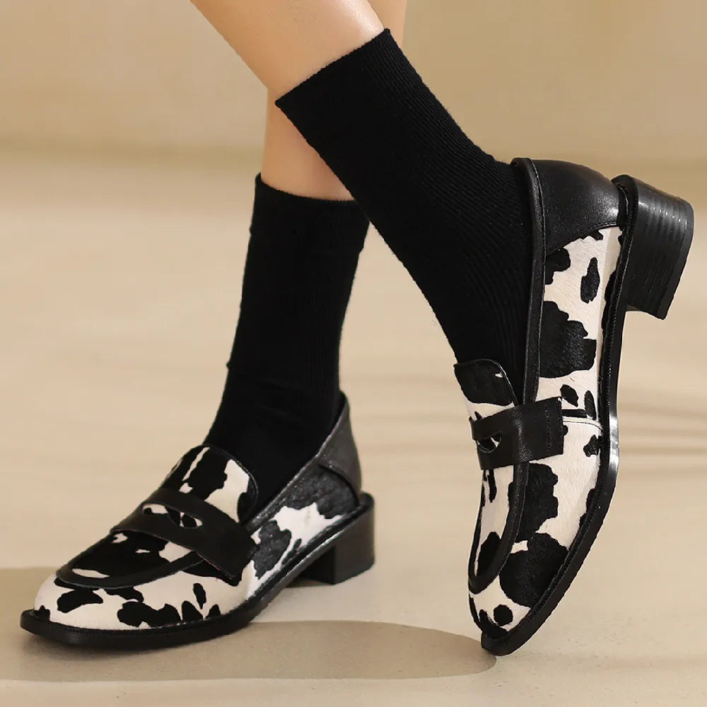 Horsehair Slip-On Flats