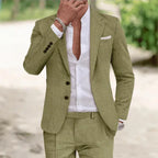 Men’s Single-Breasted Slim Solid Blazer – Big Pocket Casual Suit Jacket-HighTouch
