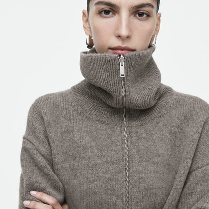 Knit Bomber Jacket Women