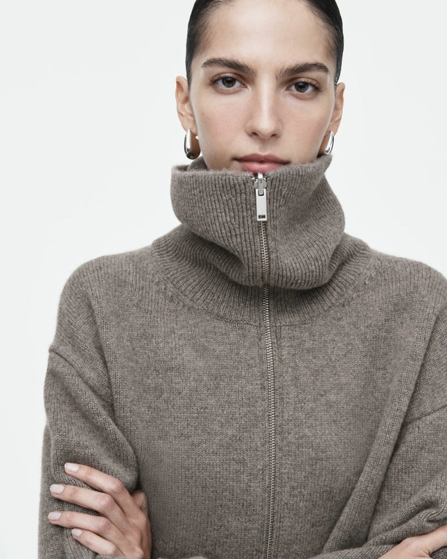 Knit Bomber Jacket Women