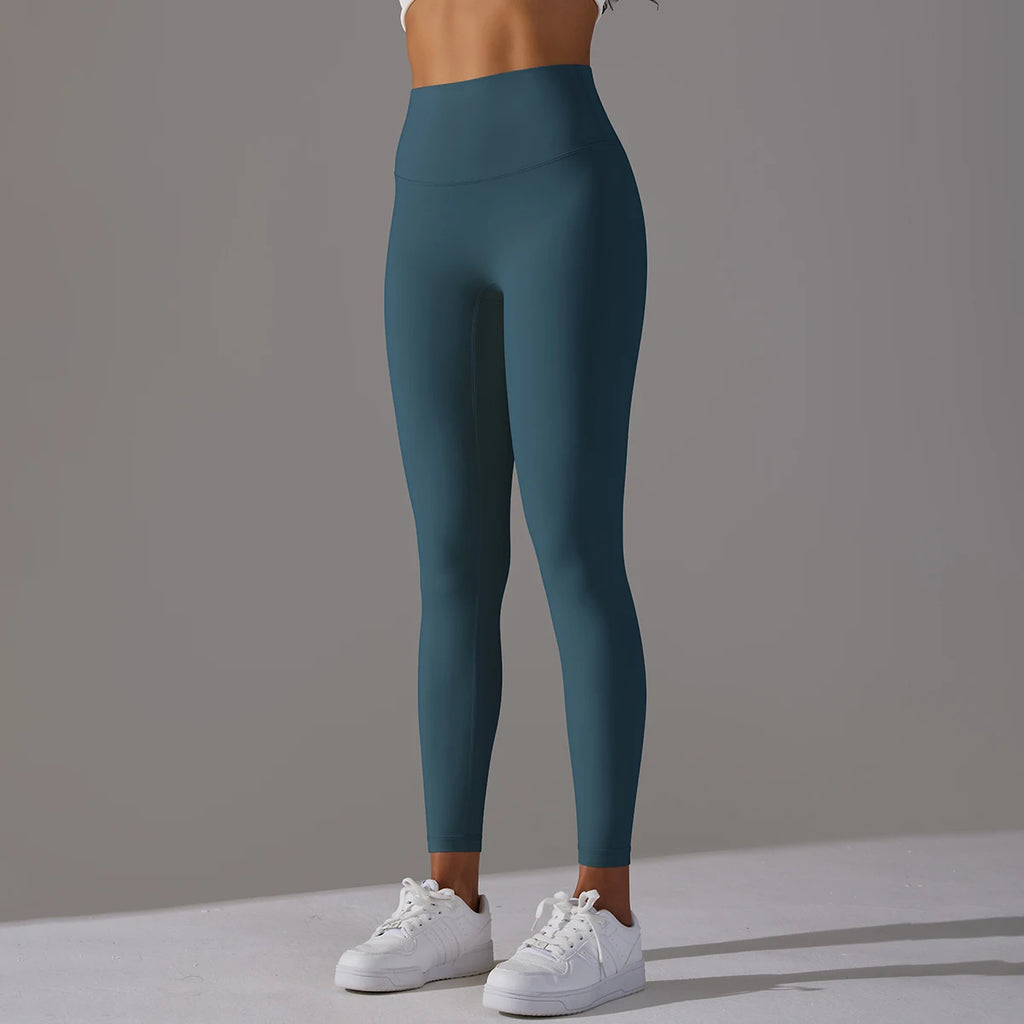 High-Wais Leggings – Buttery-Soft, Sweat-Wicking, with Hidden Pocket-HighTouch