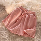 Korean-Style High-Waist Wide-Leg Shorts – Lightweight, Loose & Chic-HighTouch