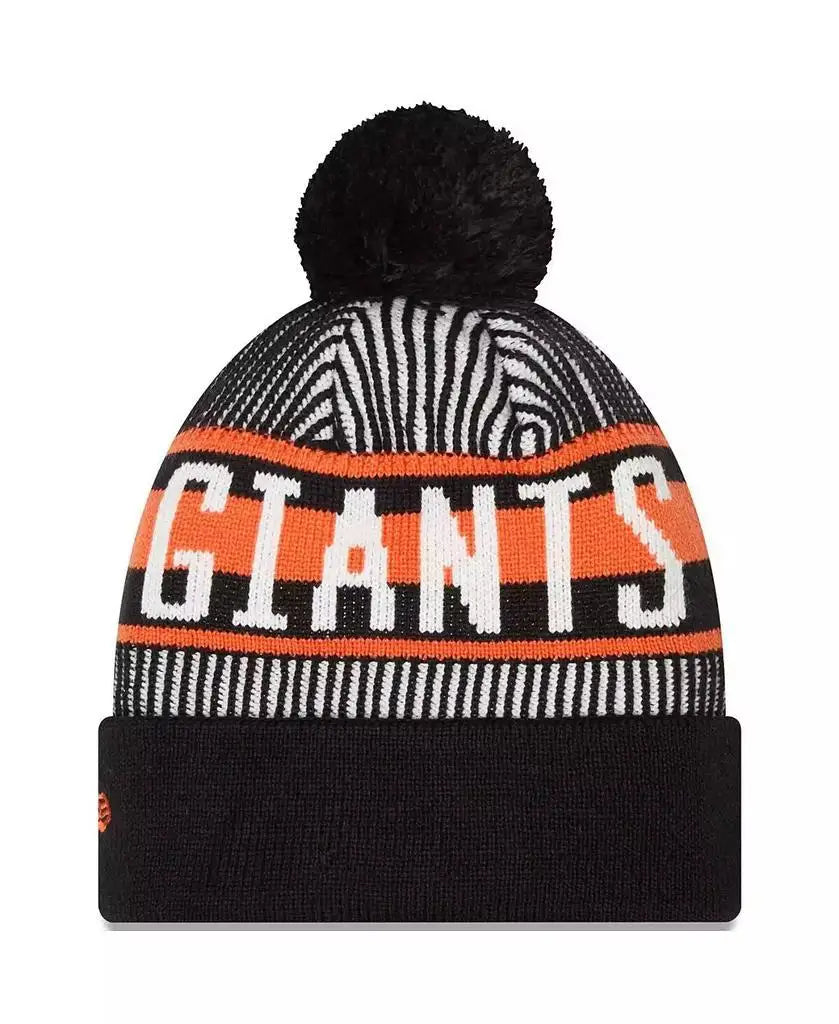 Fanatics San Francisco Giants Striped Cuffed Knit Hat with Pom