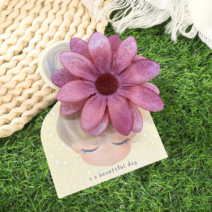 AWAYTR Bohemian Hawaiian Flower Hair Clip – Romantic Side Bash Clip for Women & Girls
