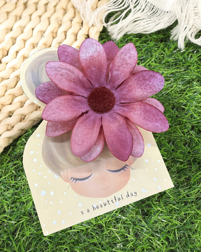 AWAYTR Bohemian Hawaiian Flower Hair Clip – Romantic Side Bash Clip for Women & Girls