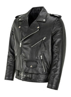 Men’s Slim-Fit PU Leather Motorcycle Jacket-HighTouch