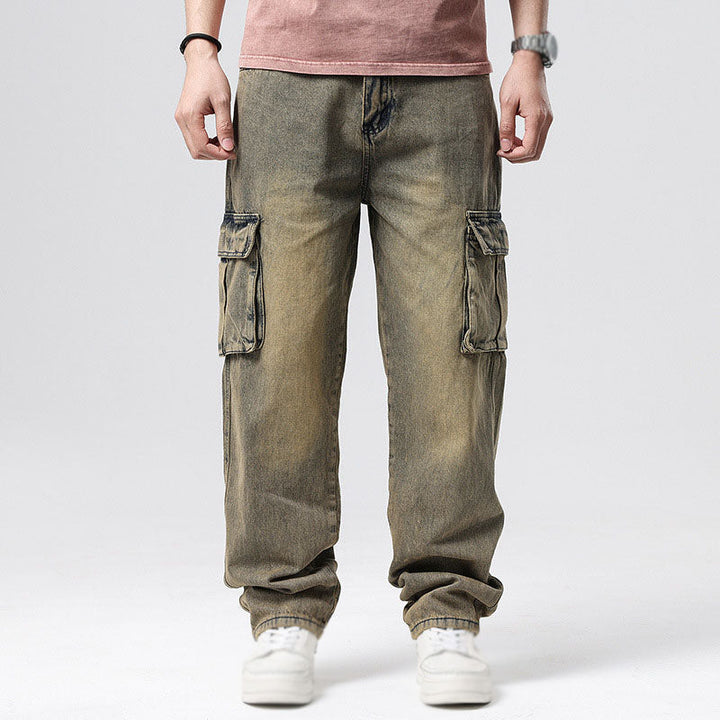 Men's Cargo Jeans – Relaxed Fit Cotton
