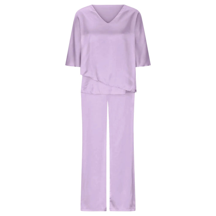 Pants Suit Two Piece Set Soild Female Outfit Summer