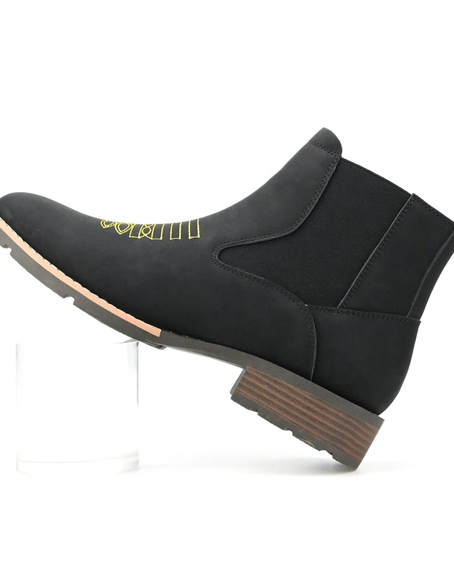 Men’s Embroidered Ankle Boots
