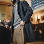 Maden Vintage Mid-Long Men’s Trench Coat-HighTouch