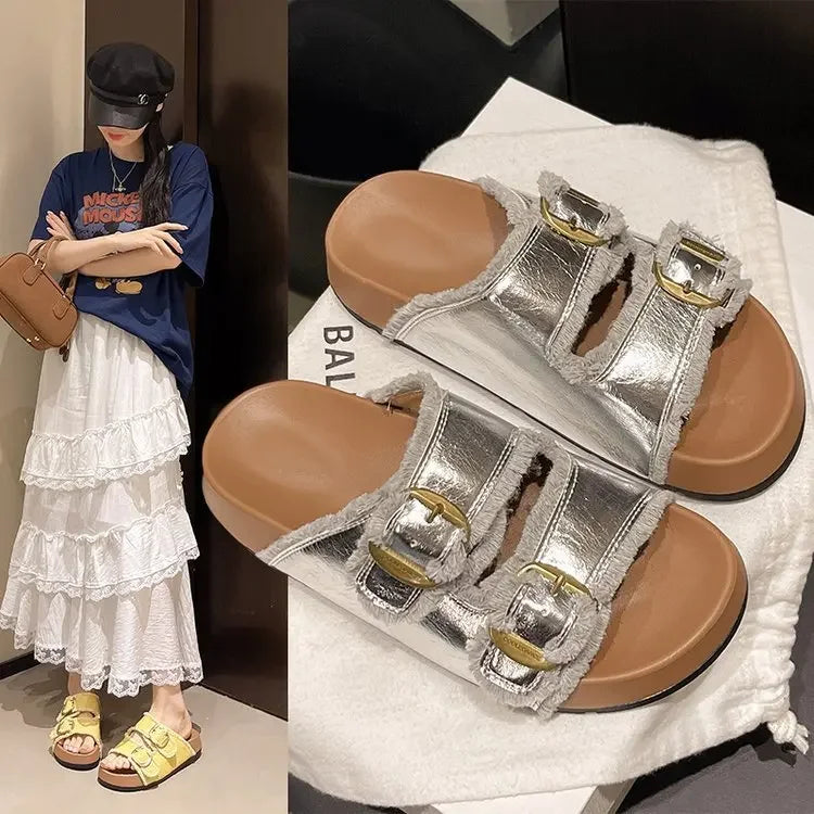 Summer Platform Thong Slippers for Women – Thick Sole Non-Slip Beach Flip Flops