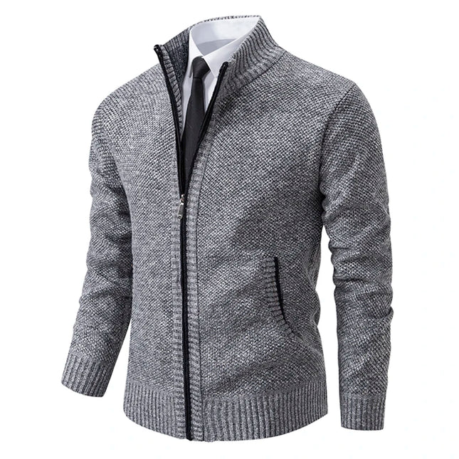 Men’s Fleece-Lined Zip Cardigan