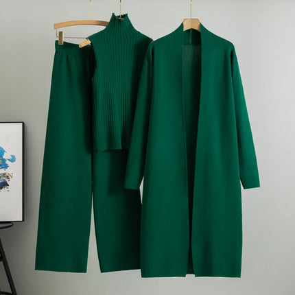 Women’s Knitted 3‑Piece Set