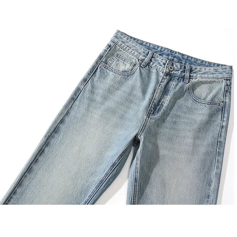 KSTUN | Jeans in denim azzurro chiaro a zampa d'elefante