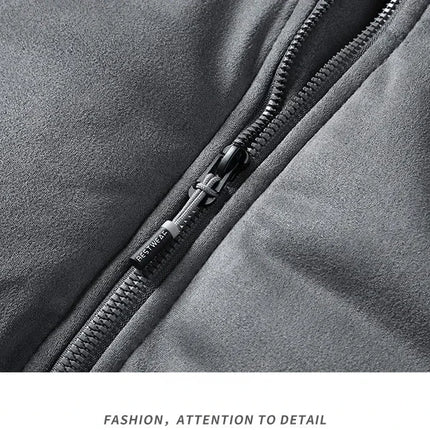 Deerskin Velvet Parka – Thick Fleece-Lined Men’s Winter Jacket