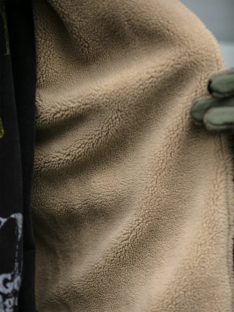 Japanese Vintage Polar Fleece Jacket Men-HighTouch