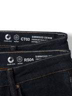 Heavyweight Fadeless Denim Jeans Men – Regular Fit Autumn Brushed Liner-HighTouch