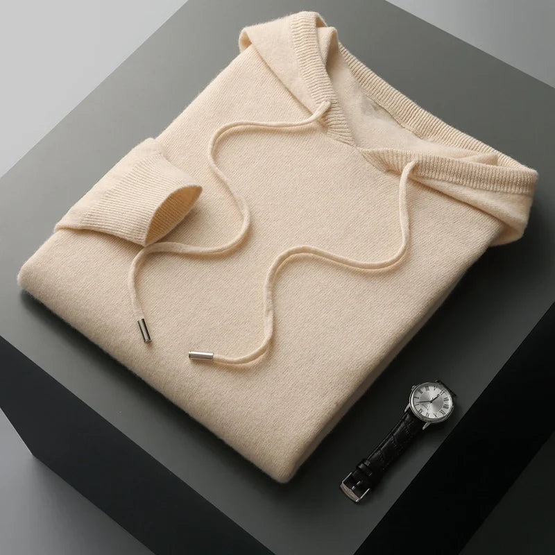 Men's Merino Wool Hoodie – Warm & Breathable