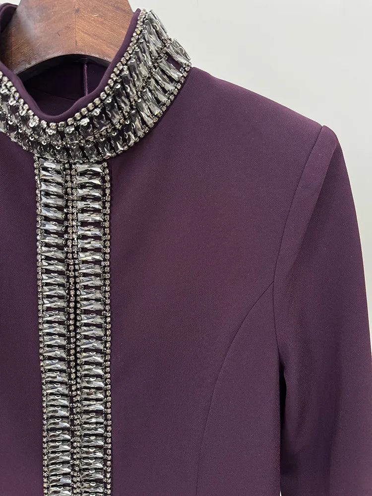 Beaded Diamond Maxi Dress