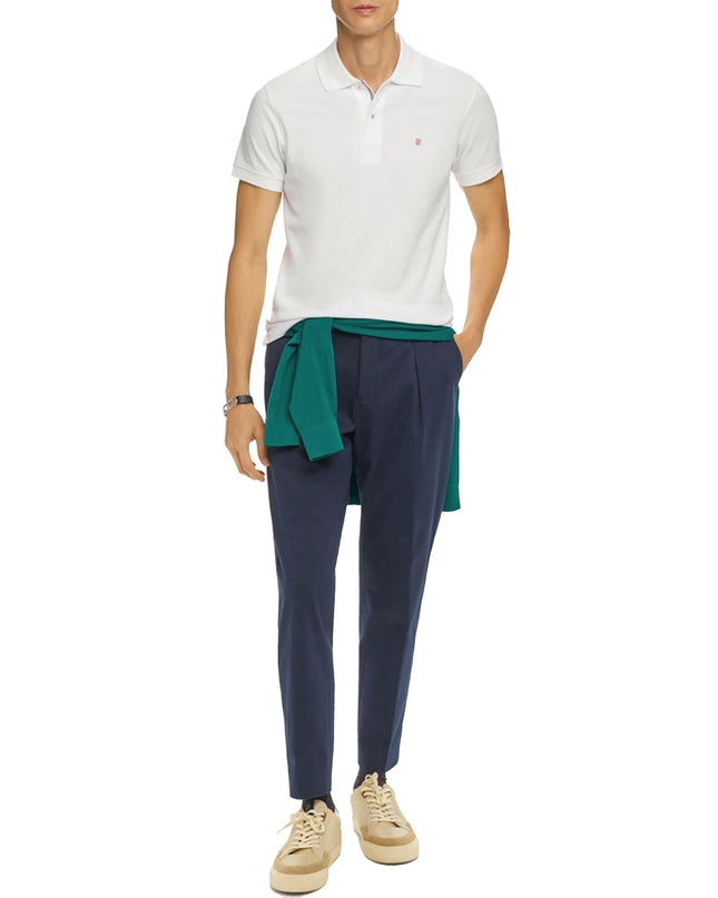 CHCH | Solid-Color Short Sleeve Polo Shirt
