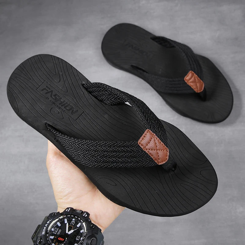 High Quality  Men Flip Flops Summer Beach Sandal