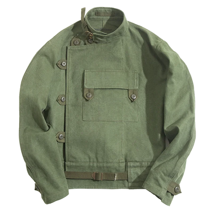 16oz Waxed Canvas Moto Jacket Men