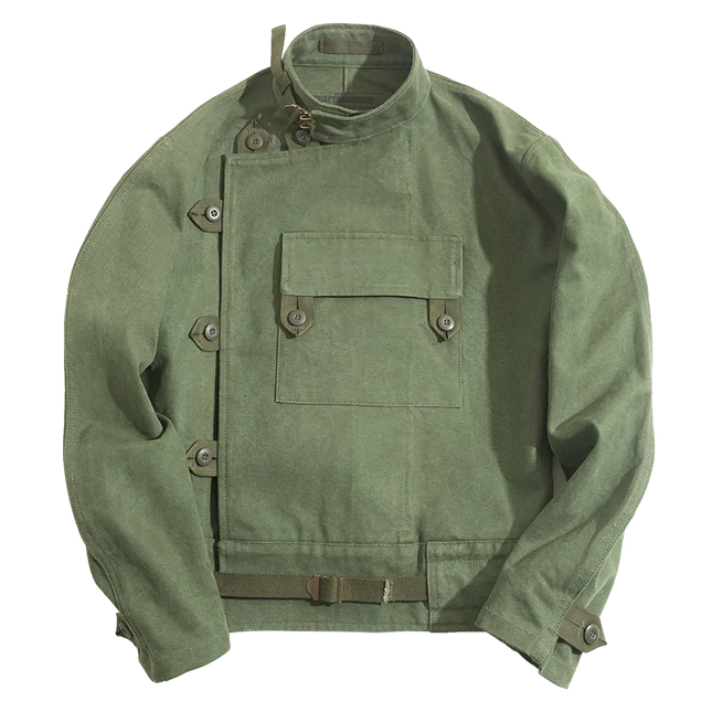 16oz Waxed Canvas Moto Jacket Men