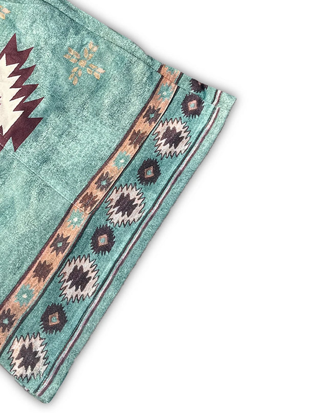 Western Ethnic Resort Style Printed Shorts – Women’s Retro Summer Geometric Bottoms