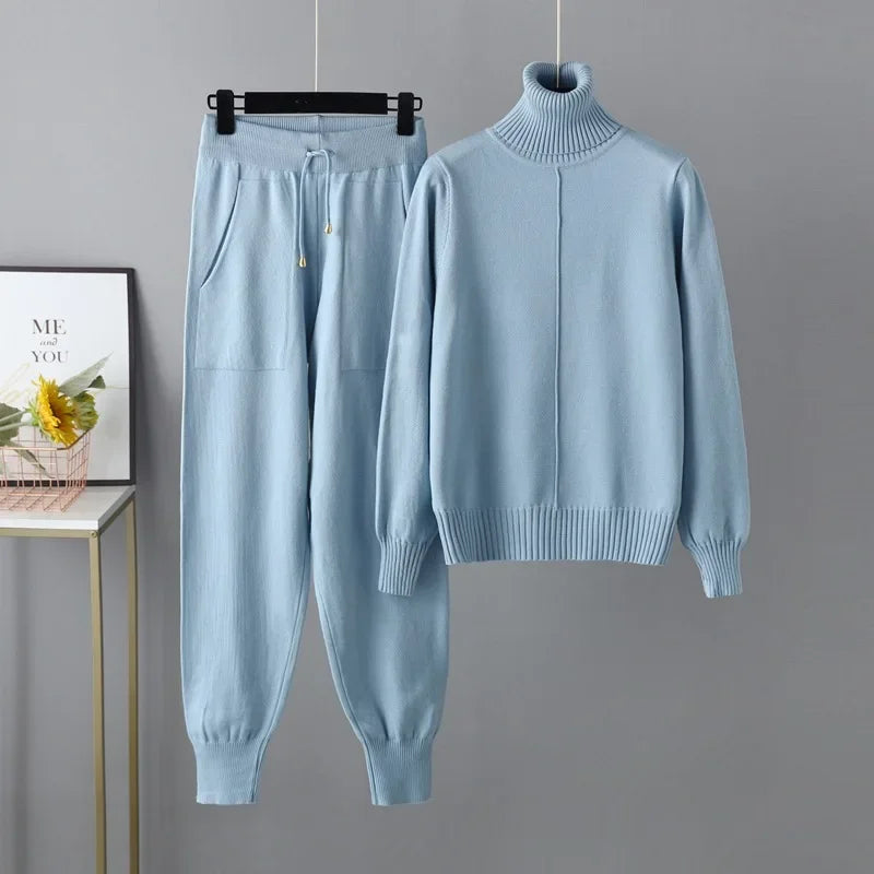 Women’s Soft Knit Two-Piece Set – Perfect Casual Wear-HighTouch