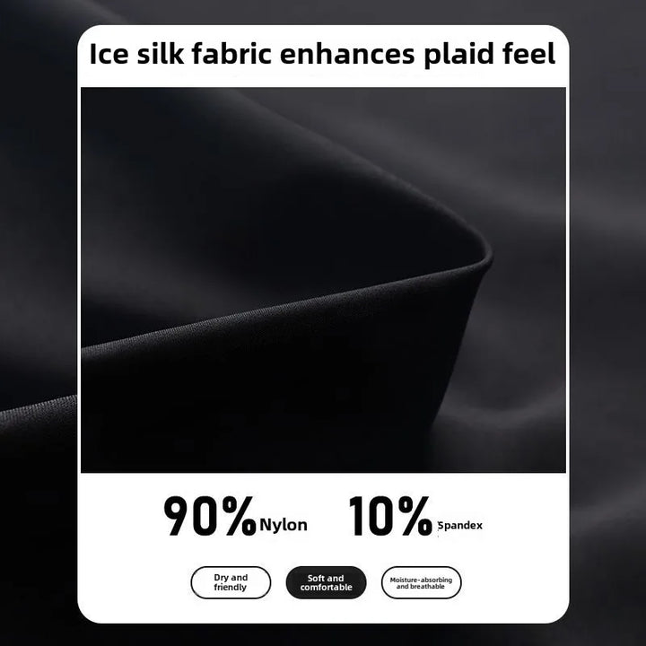 Lightweight Men’s Ice Silk Quick-Dry Straight-Leg Sweatpants-HighTouch