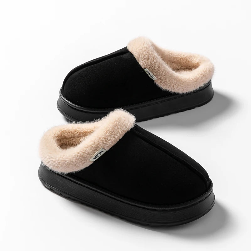 Fluffy Winter Slippers – Warm EVA Anti-Slip Indoor Slippers-HighTouch
