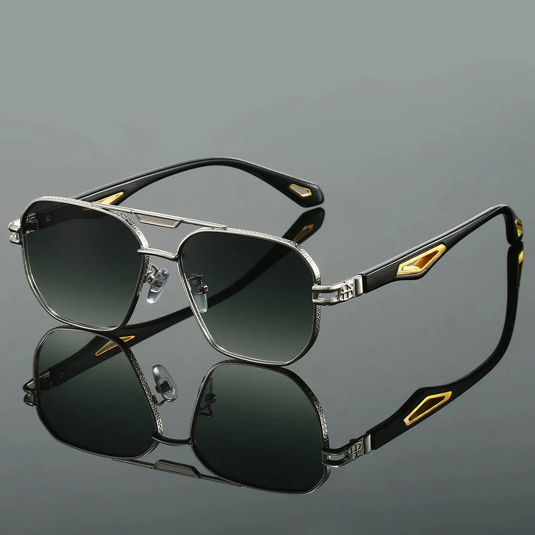 Men's Hexagonal Sunglasses – Gradient UV Lenses