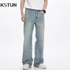 Light Blue Flared Denim Jeans | KSTUN-HighTouch