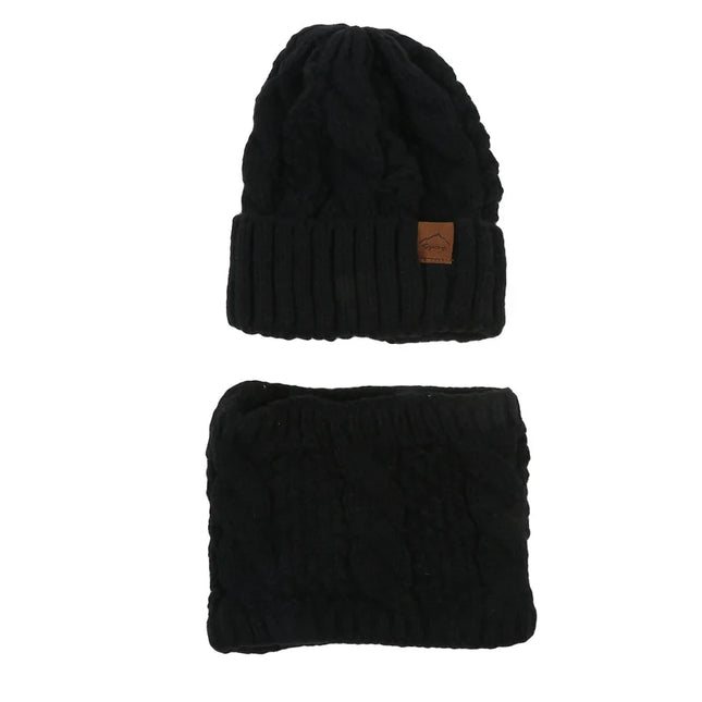 Women’s Winter Knitted Hat & Scarf Set