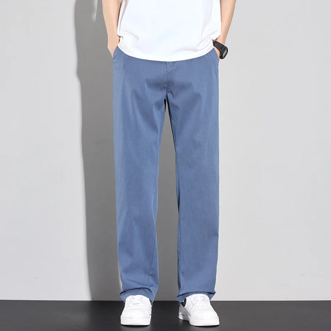 Men’s Lyocell Summer Trousers – Lightweight, Breathable Stretch Pants