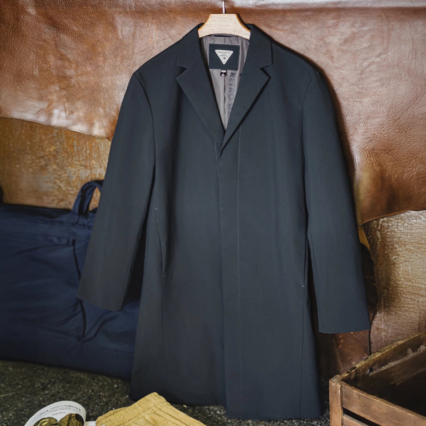 Maden Vintage Mid-Long Men’s Trench Coat