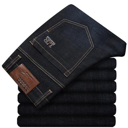 Premium Stretch Straight-Leg Jeans for Men