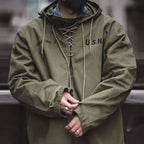 Cargo Drawstring Pullover Hoodie Men’s Jacket-HighTouch
