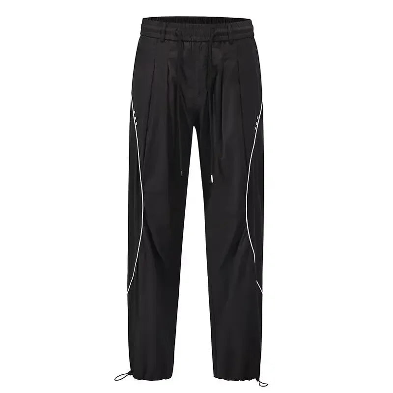 American-Style Loose-Fit Straight-Leg Pants – Summer Lightweight Casual Trousers-HighTouch