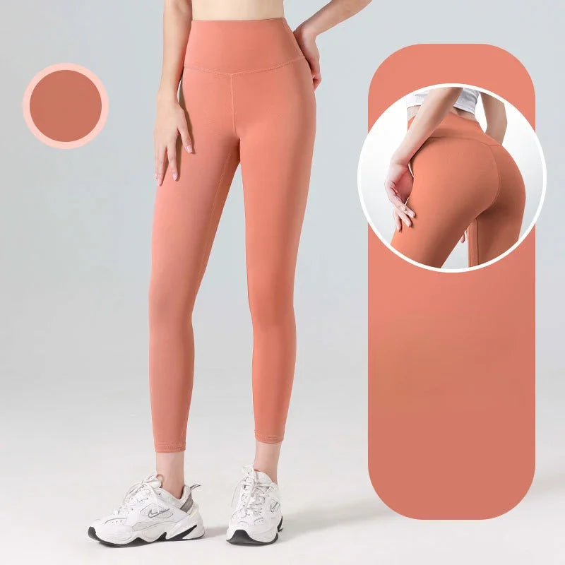 Women’s High-Waisted Fast-Dry Squat-Proof Yoga Leggings – Support & Comfort-HighTouch